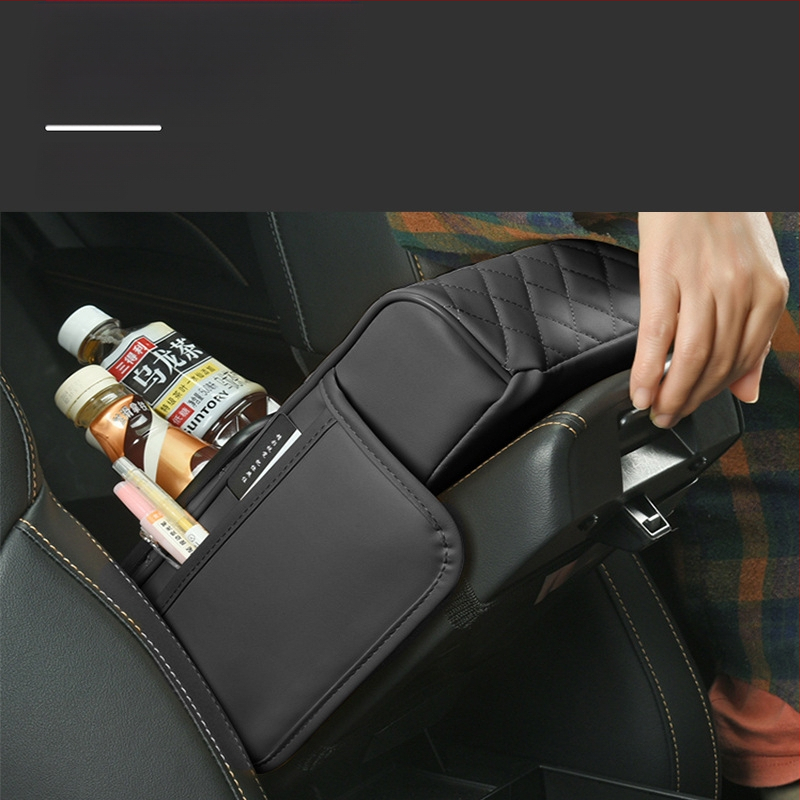 Кожен повдигащ подлакътник за автомобил с кутия за салфетки и държач за чаша, универсална съвместимост, марка Huitian (Taizhou, Zhejiang), възможност за персонализация