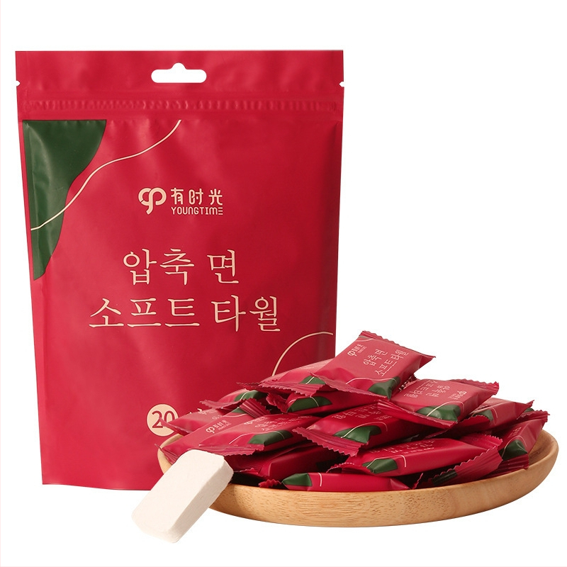 Πετσέτες προσώπου μίας χρήσης από μη υφασμένο ύφασμα, σετ ταξιδιού, 100 φύλλα, για καθαρισμό