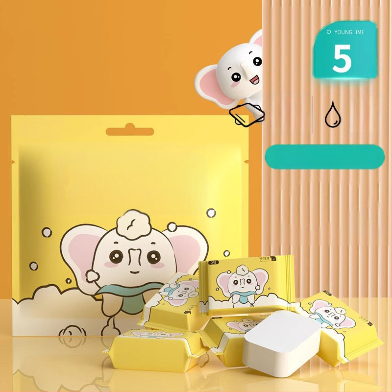 Πετσέτες προσώπου μίας χρήσης από μη υφασμένο ύφασμα, σετ ταξιδιού, 100 φύλλα, για καθαρισμό