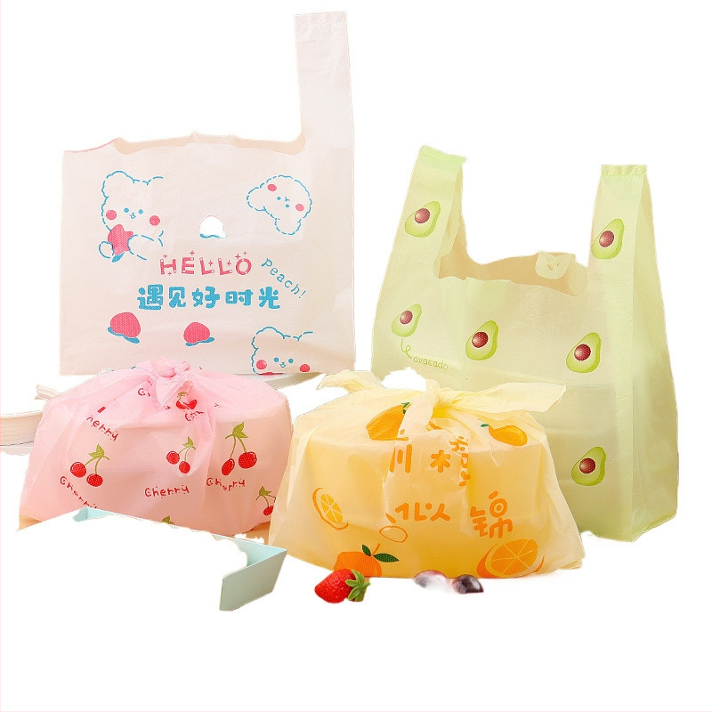 Vienkartinė plastikinė pakuotė su petnešėle tiekimui | Ganruan PE, gyvūnų raštas, Pavasaris 2024