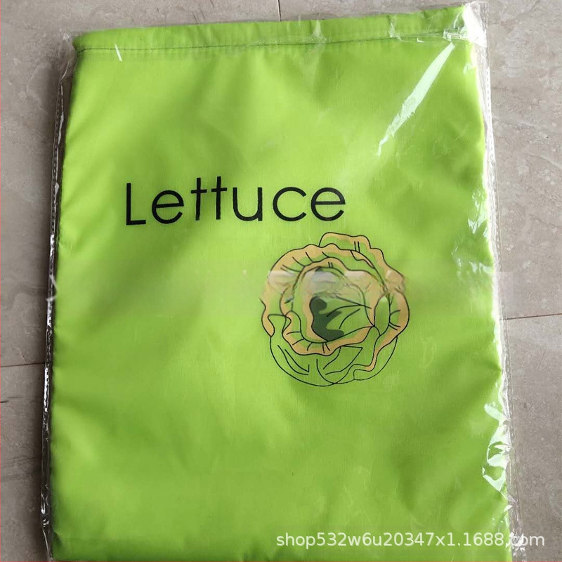 Σακούλα αποθήκευσης τροφίμων για φρούτα και λαχανικά με κορδόνι και μεταξοτυπία