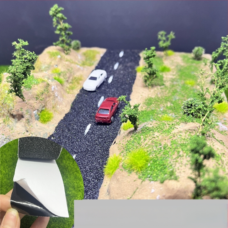 Архитектурен модел: стикери за пътна настилка (асфалт) за миниатюрна диорама DIY. Материал: пластмаса; Марка: Micro view empire wjdg-model; Възраст: 15–35; Категория: Архитектурен модел.