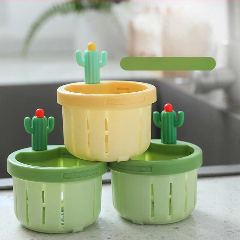 Кухненска филтърна кошничка за мивка с дизайн на кактус — пластмаса, произход Yiwu, модерен минималистичен стил, пускане лято 2024