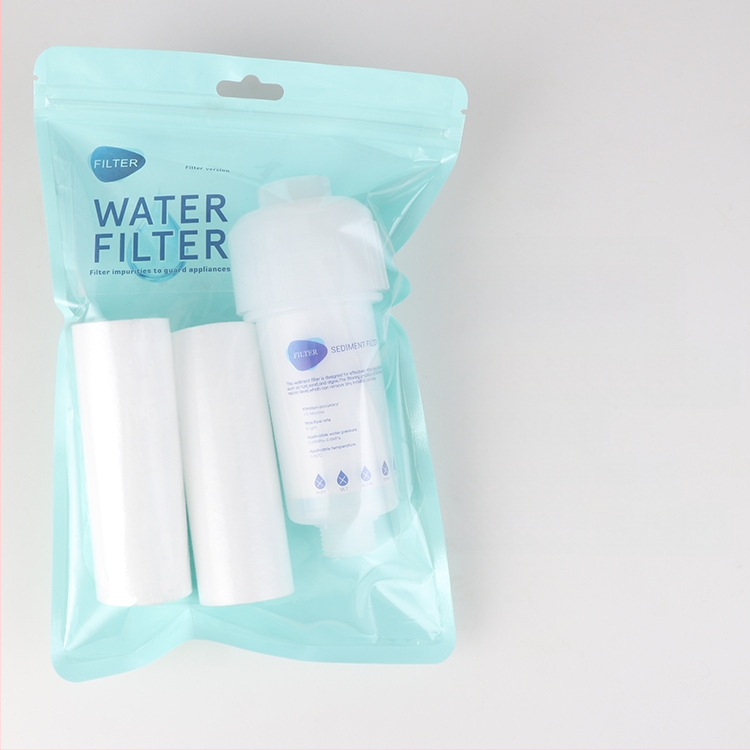 Vandens valymo filtro elemento su PP medvilne, išankstinis filtras, trijų branduolių korpusas