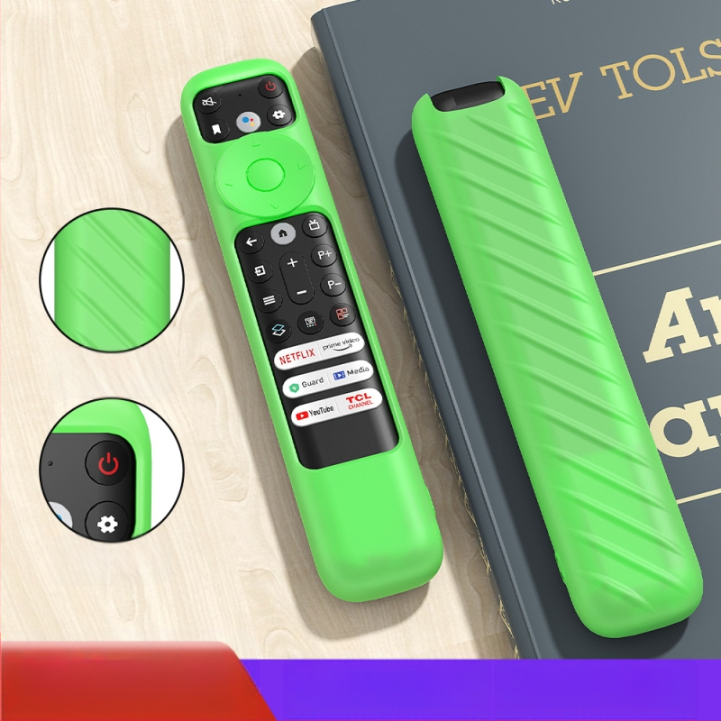Κάλυμμα σιλικόνης για το τηλεχειριστήριο TCL RC902 – αντιολισθητικό υφασμάτινο σχέδιο, αδιάβροχο, OEM επεξεργασία