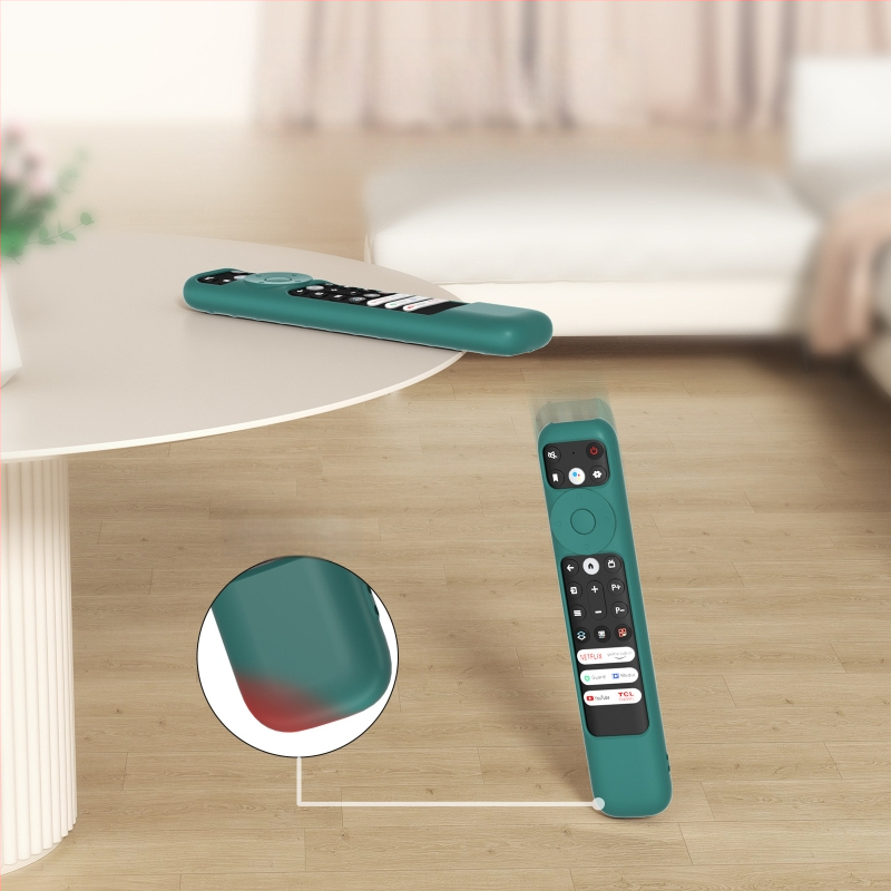 Κάλυμμα σιλικόνης για το τηλεχειριστήριο TCL RC902 – αντιολισθητικό υφασμάτινο σχέδιο, αδιάβροχο, OEM επεξεργασία