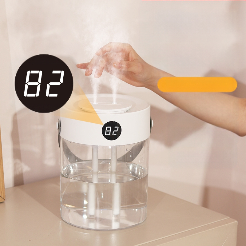 USB maitinamas drėkintuvas, dvi purškimo angos, 2,6–4,0 L talpa, tinka patalpoms iki 10 m², modelis T20