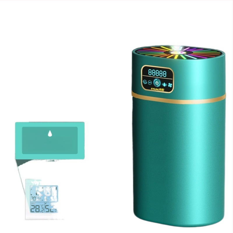 Tylius drėkintuvas su aromaterapija ir neigiamais jonais; vandens bakas 0,5–1 L; daugiau nei 3 rūko išėjimai; tinkamas plotui iki 10 m²; maitinimas sausais baterijomis