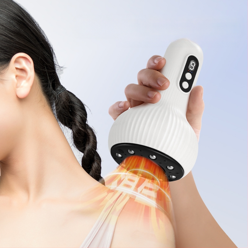 Kućni električni gua sha i cupping uređaj, model G05-C, punjiv, temperatura 45–55°C, brzina bez koraka, ABS kućište