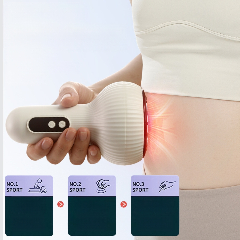 Kućni električni gua sha i cupping uređaj, model G05-C, punjiv, temperatura 45–55°C, brzina bez koraka, ABS kućište