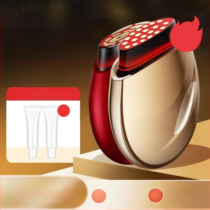 Mājas lietošanai paredzēts sejas kopšanas ierīce ar EMS mikrostraumu un fotonisko gaismas terapiju ādas atjaunošanai, pārnēsājams, iekšējā akumulatora jauda 1200–2000 mAh