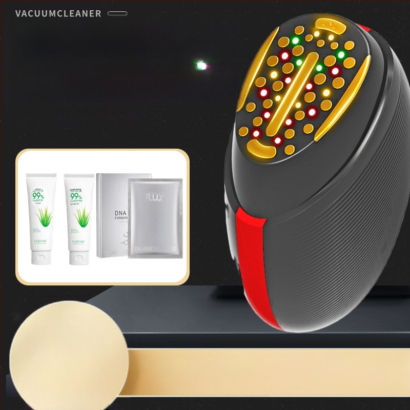 Mājas lietošanai paredzēts sejas kopšanas ierīce ar EMS mikrostraumu un fotonisko gaismas terapiju ādas atjaunošanai, pārnēsājams, iekšējā akumulatora jauda 1200–2000 mAh