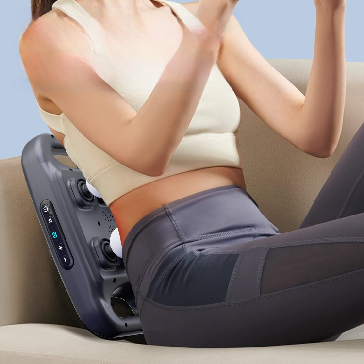 Perkusijski masažer s 6 nastavaka, brushless motor, ugrađena baterija 2000–4000 mAh, LCD zaslon, 5+ brzina, buka 36–45 dB