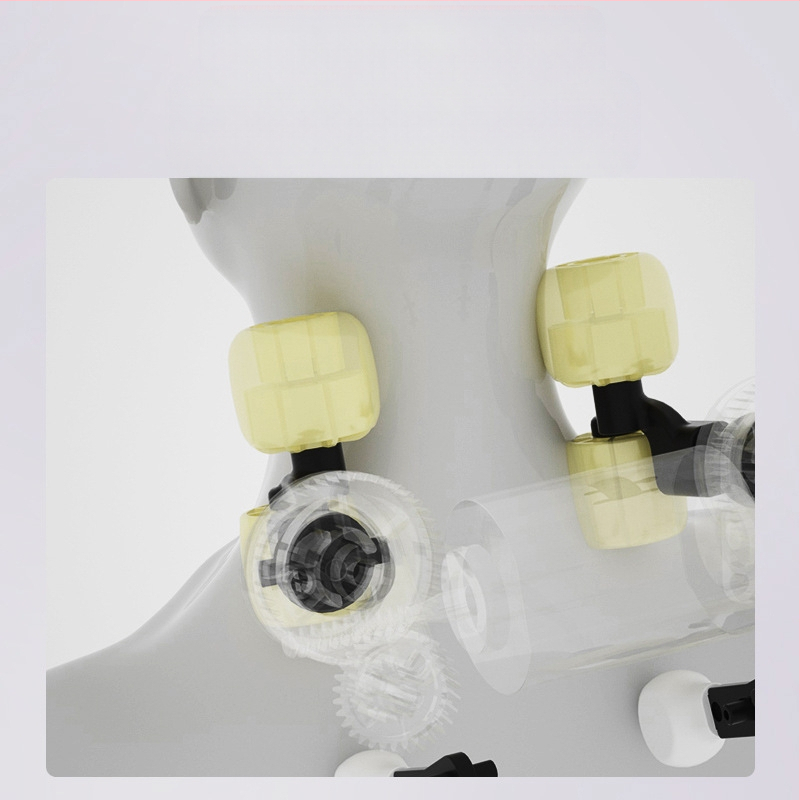 RN01 Masažer trapezijskog mišića ramena i vrata – 6 glava masaže, punjiva baterija, infracrvena fizioterapija, 3. stupanj, tajmer