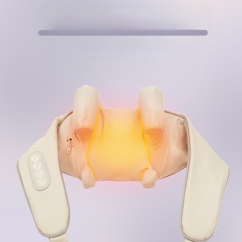 RN01 Masažer trapezijskog mišića ramena i vrata – 6 glava masaže, punjiva baterija, infracrvena fizioterapija, 3. stupanj, tajmer