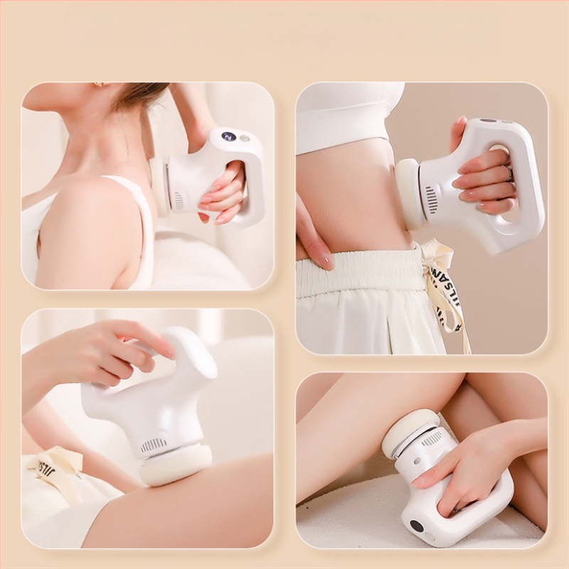 Χειρολαβής μασάζ USB με 3 ταχύτητες και τρεις τύπους κεφαλών μασάζ: κυρτή κεφαλή, κεφαλή βελονιστικής μασάζ και κυκλική κεφαλή, για κεφάλι, λαιμό, ώμους, πλάτη και πόδια