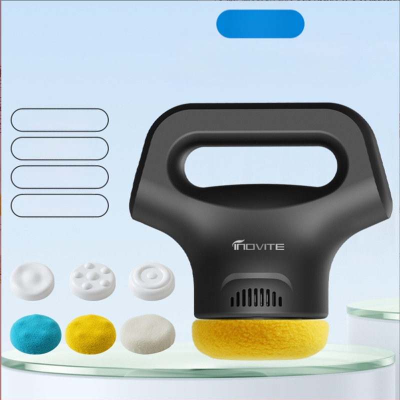 Χειρολαβής μασάζ USB με 3 ταχύτητες και τρεις τύπους κεφαλών μασάζ: κυρτή κεφαλή, κεφαλή βελονιστικής μασάζ και κυκλική κεφαλή, για κεφάλι, λαιμό, ώμους, πλάτη και πόδια