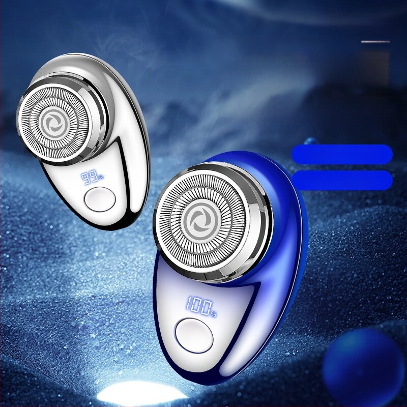 FH061-2 Φορητός ηλεκτρικός ξυριστήρας με 1 περιστρεφόμενη κεφαλή, LED οθόνη, αποσπώμενη πλενόμενη κεφαλή, ενσωματωμένη μπαταρία, αυτονομία 40 λεπτών