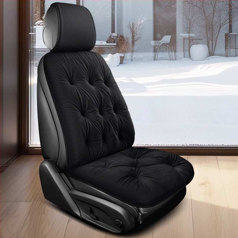 Žieminė automobilių sėdynės pagalvėlė, pūkus pliušas, tvirtesnis nugaros atlošas, universalus penkioms sėdimoms vietoms (Medžiaga: Pliušas; Kilmė: Rooftop; Pritaikymas: Taip; Logotipas: Ne; Prekė: Kita)