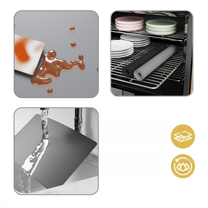 Kavos aparato silikoninis kilimėlis, stačiakampio formos, šiuolaikiško minimalistinio stiliaus, šiluminė izoliacija, pristatytas 2024 m. rugpjūčio