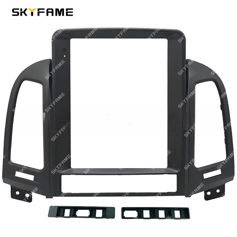 Android didelio ekrano rėmas Hyundai Santa Fe 2006-2012 – SKYFAME, plastikinė konstrukcija, 12V