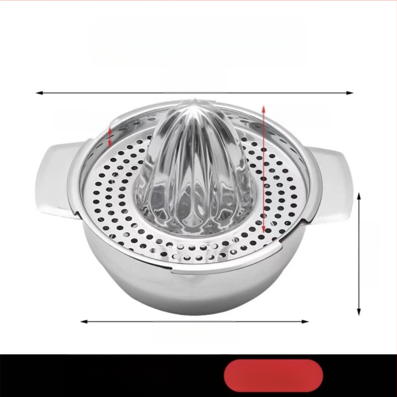 Rankinė sulčiaspaudė iš nerūdijančio plieno, daugiafunkcinė, su spaudintu logotipu, prekinis ženklas Refining