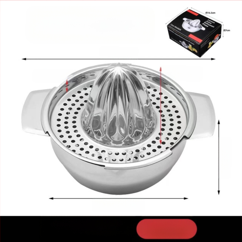 Rankinė sulčiaspaudė iš nerūdijančio plieno, daugiafunkcinė, su spaudintu logotipu, prekinis ženklas Refining