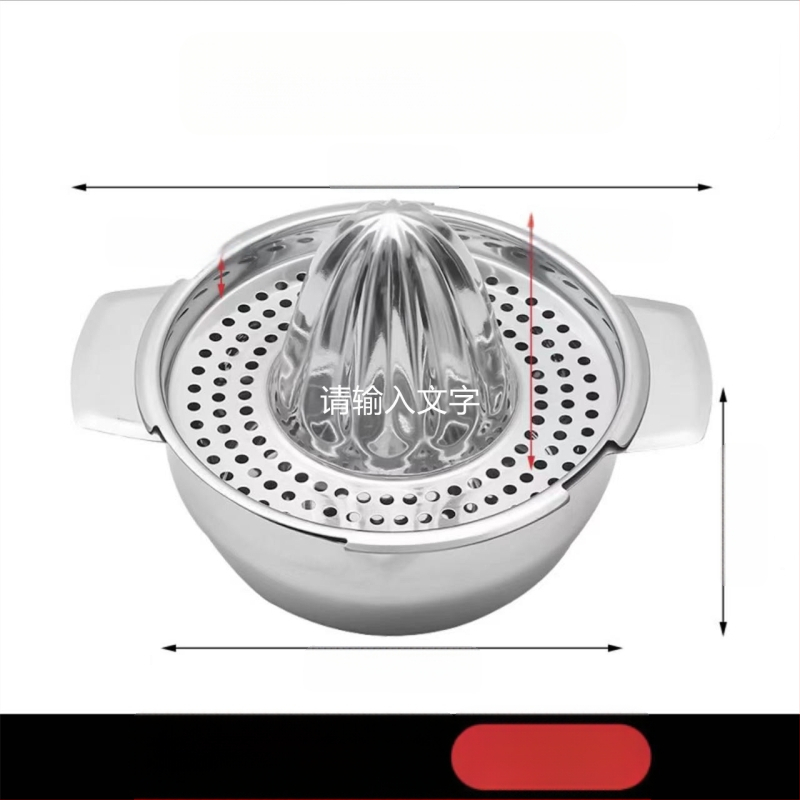 Rankinė sulčiaspaudė iš nerūdijančio plieno, daugiafunkcinė, su spaudintu logotipu, prekinis ženklas Refining