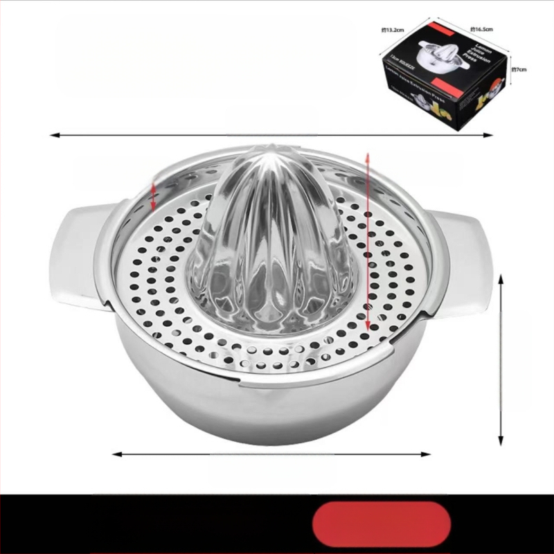 Rankinė sulčiaspaudė iš nerūdijančio plieno, daugiafunkcinė, su spaudintu logotipu, prekinis ženklas Refining