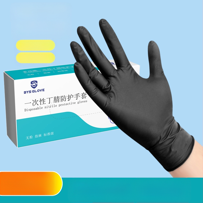 Vienkartinės nitrilo pirštinės, atsparios rūgštims ir šarmams, neslidžios, maisto kokybės, tinka grožio salonams ir maisto perdirbimui
