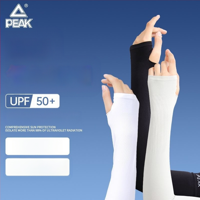 Peak UV ръкави за колоездене със ледена коприна, полиестерна материя, UV защита, лакътна защита