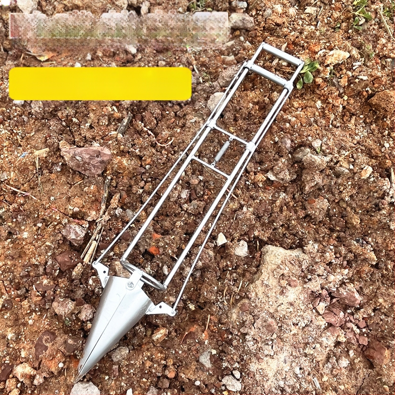 Daigų persodinimo kastuvas — universali priemonė persodinti daigus, kūnas iš aukšto anglies plieno, rankena iš plieno, modelis BD-ZY002