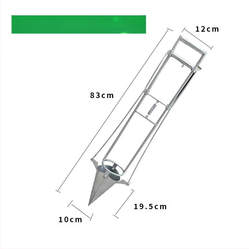 Daigų persodinimo kastuvas — universali priemonė persodinti daigus, kūnas iš aukšto anglies plieno, rankena iš plieno, modelis BD-ZY002