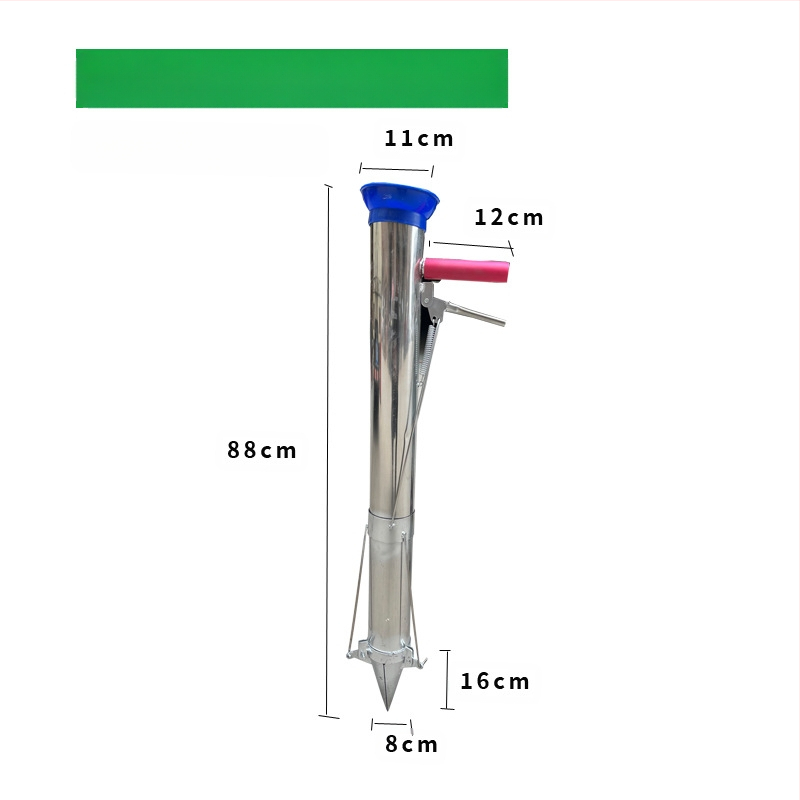 Daigų persodinimo kastuvas — universali priemonė persodinti daigus, kūnas iš aukšto anglies plieno, rankena iš plieno, modelis BD-ZY002