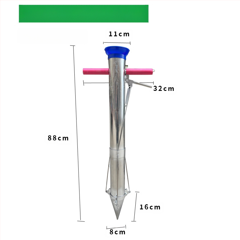 Daigų persodinimo kastuvas — universali priemonė persodinti daigus, kūnas iš aukšto anglies plieno, rankena iš plieno, modelis BD-ZY002