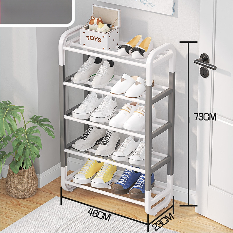 Regal za cipele u I-oblika, 5 slojeva, DIY montaža, materijal: plastika i željezo, moderni minimalistički stil, marka Yale