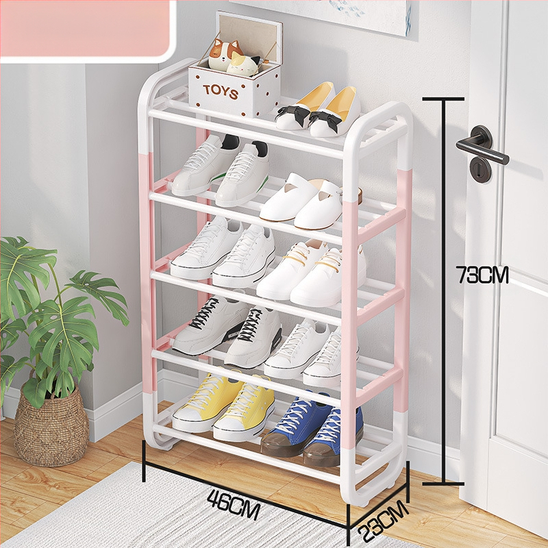 Regal za cipele u I-oblika, 5 slojeva, DIY montaža, materijal: plastika i željezo, moderni minimalistički stil, marka Yale