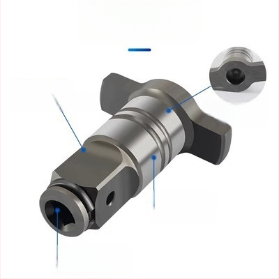 Адаптерна глава за електрически гаечен ключ със квадратен вал, двойни магнитни пневматични съединители, конструкция от алуминий и чугун