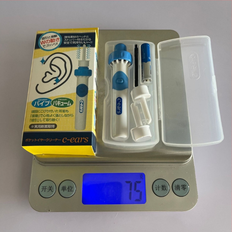 Автоматичен вакуум за почистване на ушите с безсветлинна лъжичка — ABS материал; марка: Other; внос: Не; кутия: 200 бр.