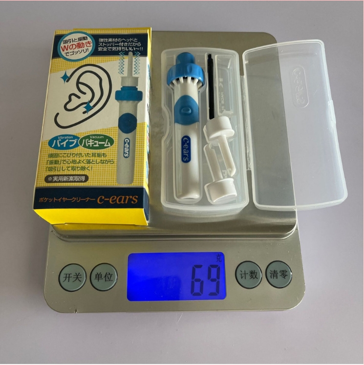 Автоматичен вакуум за почистване на ушите с безсветлинна лъжичка — ABS материал; марка: Other; внос: Не; кутия: 200 бр.