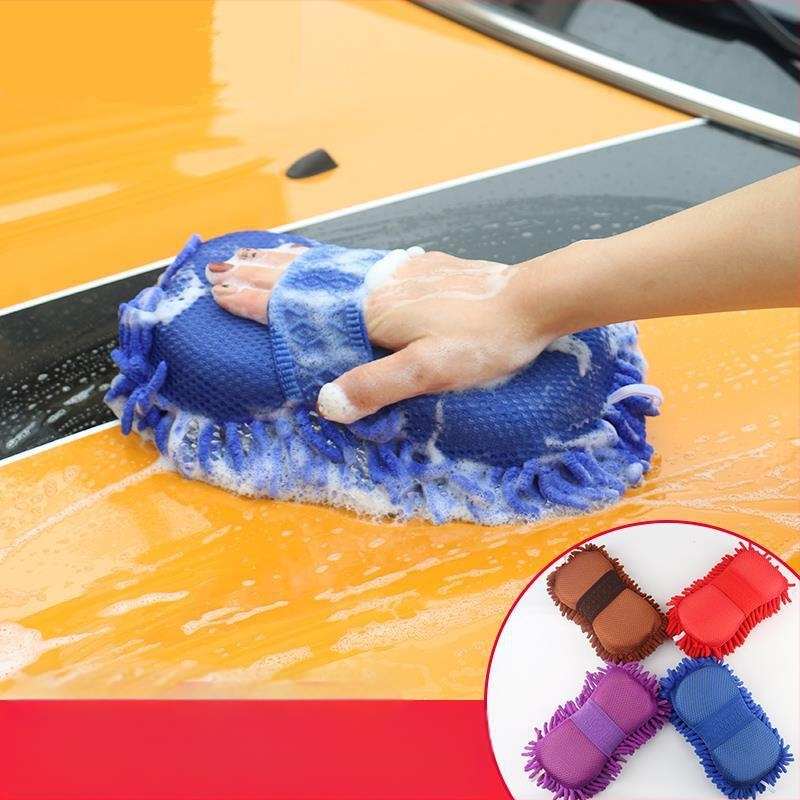 Mikrofibēras chenille automašīnu mazgāšanas sūklis, veids – kokvilnas mazgāšanas sūklis automašīnām, apstrāde un pielāgošana pieejama
