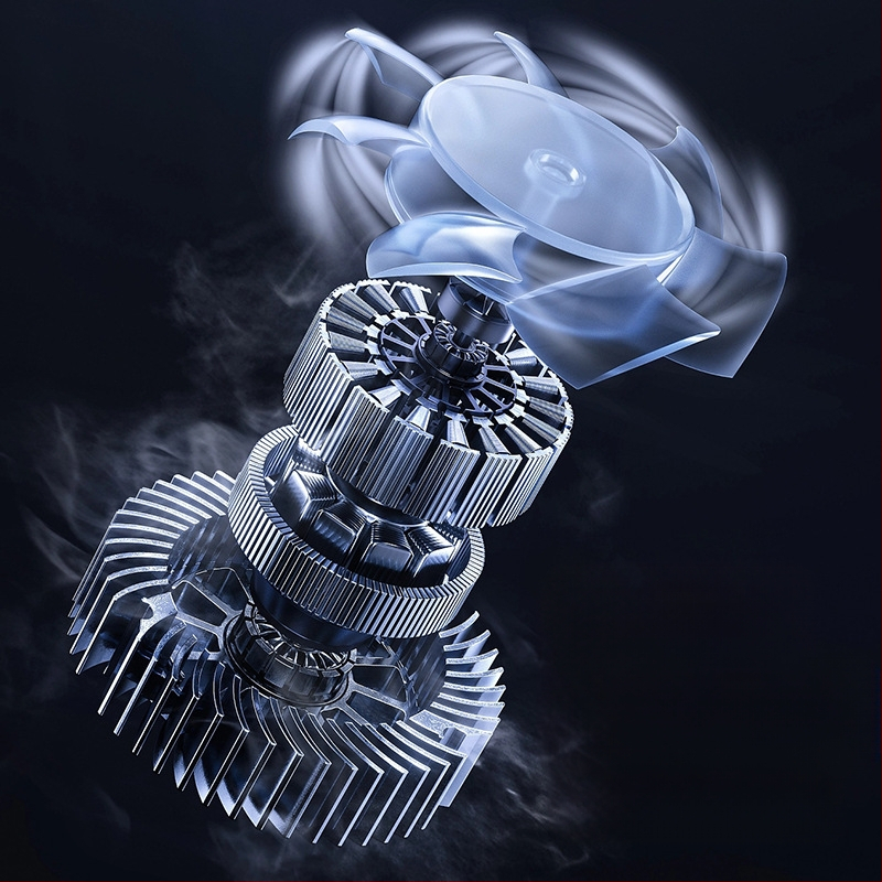 Matu fēns ar bezčetkains motoru, 1300 W, negatīvie joni, auksts/karsts gaiss, pārkaršanas aizsardzība