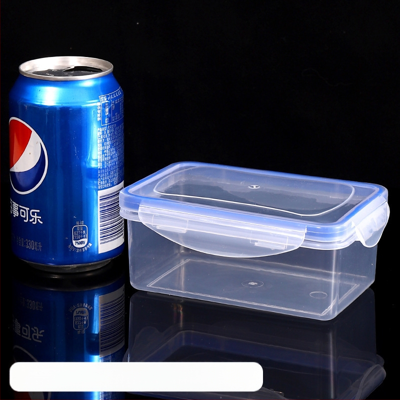 Plastična pravokutna kutija za skladištenje s poklopcem, mikrovalno sigurna, kapacitet 2,1–3 L