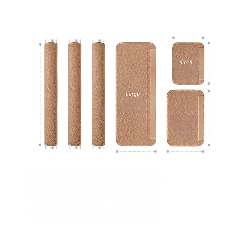 Šaldytuvo rankenos apsauginis dangtelis; Medžiaga: PU + Velcro audinys; Pagrindinė audinio sudėtis: PU (50%); Papildoma sudedamoji dalis: poliesteris (50%); Stilius: šiaurietiškas stilius