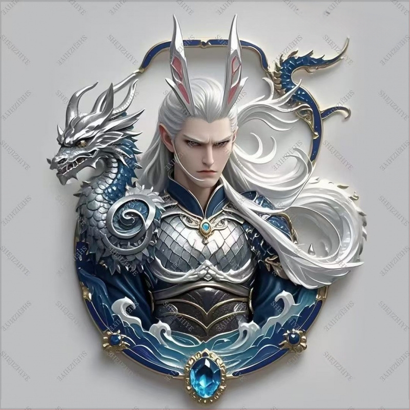 Μεταλλικός μαγνήτης ψυγείου με χαρακτήρες κινούμένων σχεδίων Nezha 2; προσαρμογή διαθέσιμη; μάρκα: Άλλη; Υποστηρίζεται Alipay