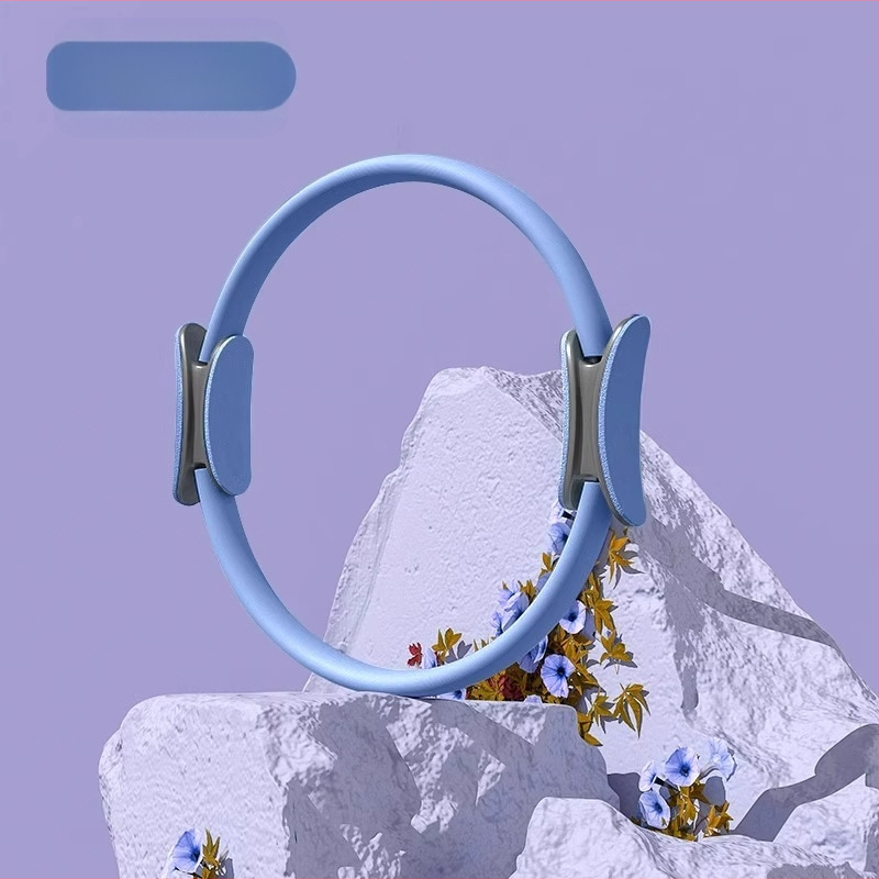 Pilates žiedas – TPE medžiaga – Flame prekės ženklas – kojų pasipriešinimo pratimai – nugaros raumenų treniruotė