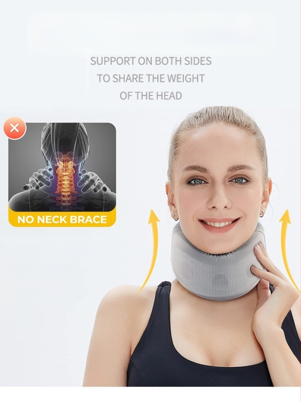 Шина за врата, дишаща нейлонова ледена коприна и гъба, триизмерна цервикална тракция, модел YF-JZ026