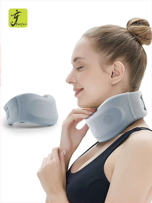 Шина за врата, дишаща нейлонова ледена коприна и гъба, триизмерна цервикална тракция, модел YF-JZ026