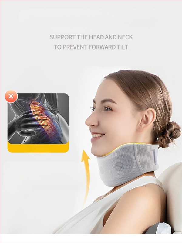 Шина за врата, дишаща нейлонова ледена коприна и гъба, триизмерна цервикална тракция, модел YF-JZ026