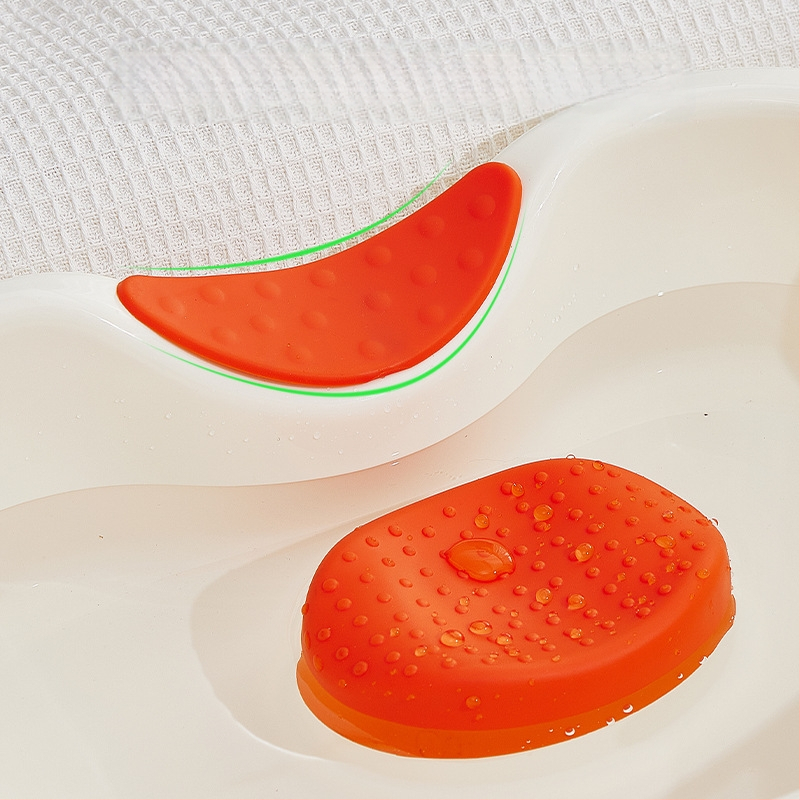 Οικιακή λεκάνη για λούσιμο μαλλιών για ασθενείς σε κρεβάτι και εγκύους · επίπεδη τοποθέτηση · PP υλικό